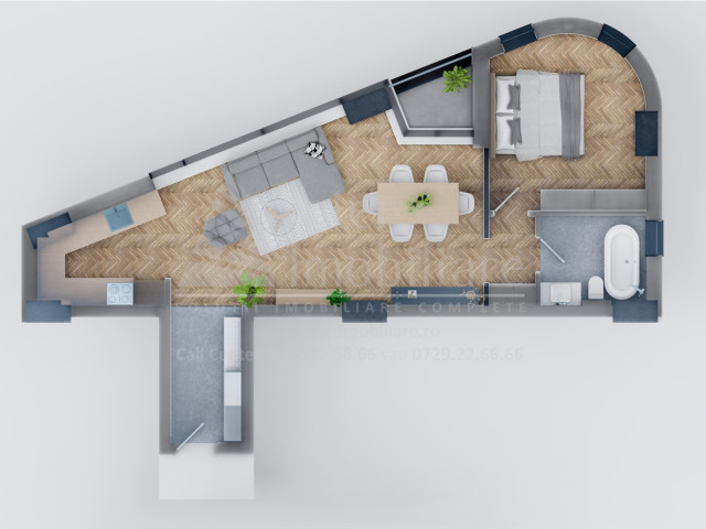 Apartament nou, 2 camere,  decomandat ,  58 mp , Tatarasi, de vanzare,  (Lac Venetia) 139511