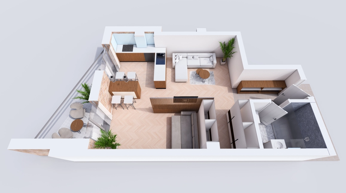 Oferta De vanzare apartament nou, o camera, decomandat, 53 mp , Bucium,  Profi Visan imagine 2