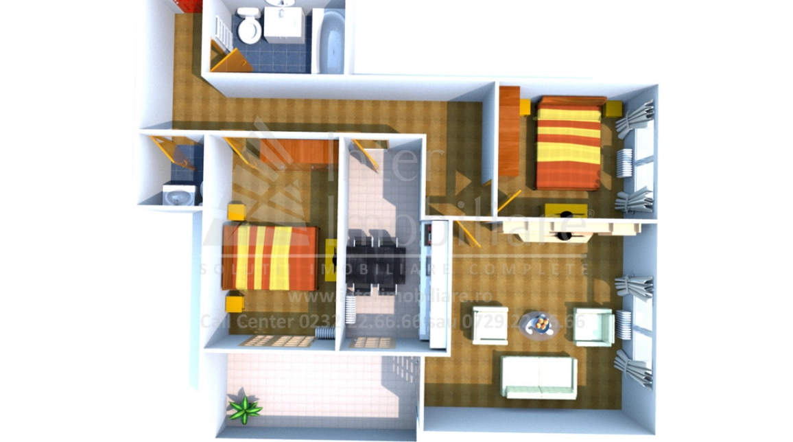 Oferta Nicolina apartament nou 80 mp , 3 camere, decomandat, de vanzare,  Pizza Nico imagine 1