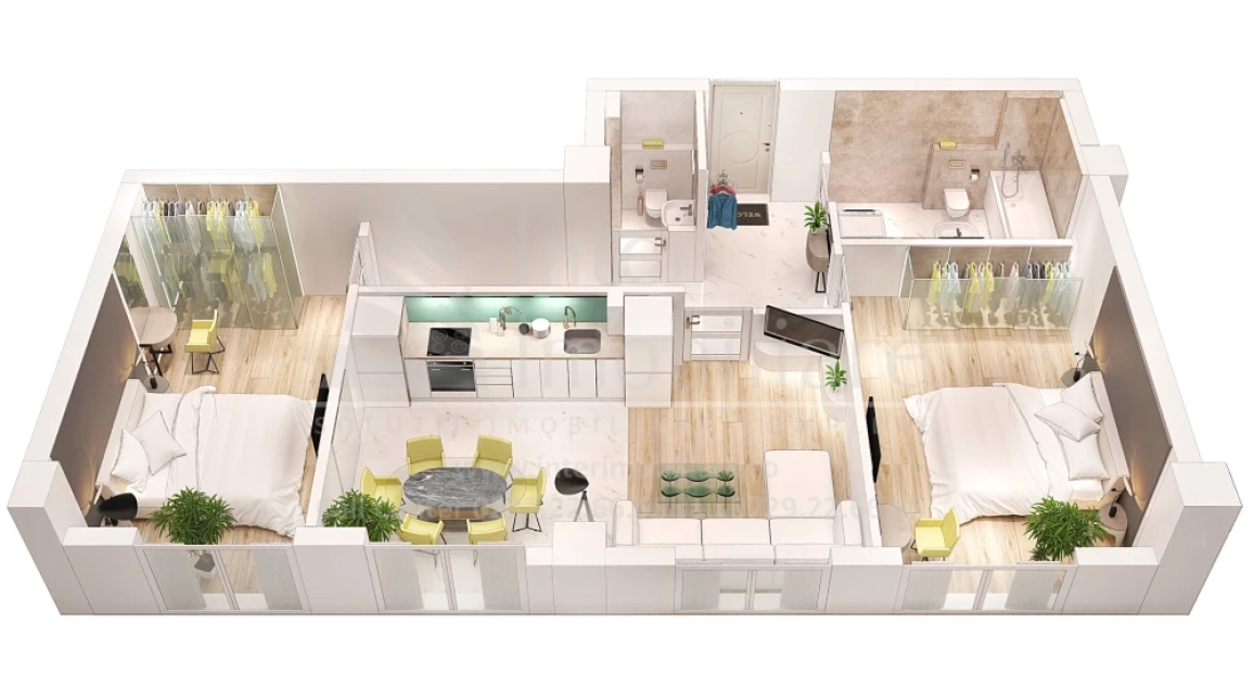 Oferta Nicolina apartament nou 75 mp , 3 camere, decomandat, de vanzare,  Manastirea Frumoasa imagine 2
