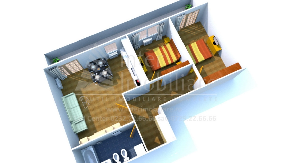 Oferta Apartament nou, 3 camere, decomandat, 87 mp , Copou, de vanzare,  Liceul Pedagogic imagine 3