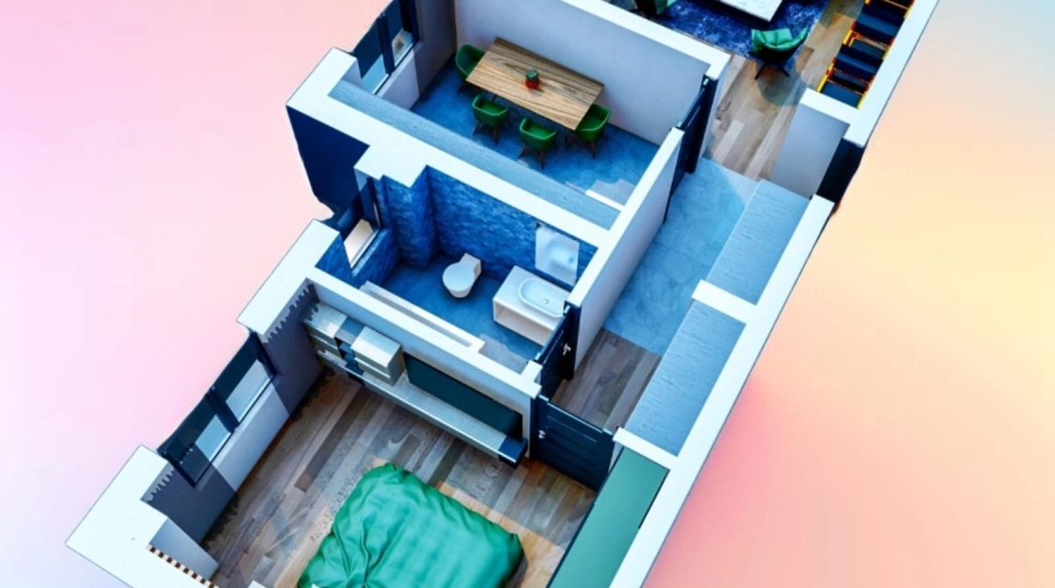 Oferta Bucium apartament nou 61 mp , 2 camere, decomandat, de vanzare,  TLT Visan imagine 2