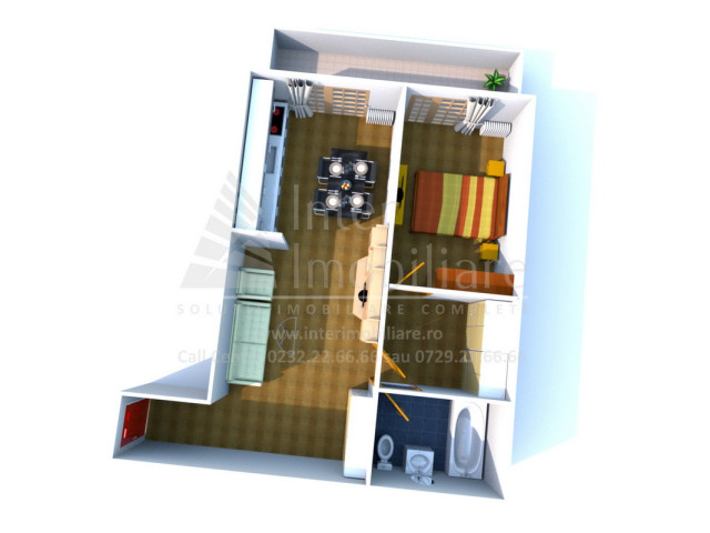 Apartament nou, 2 camere,  decomandat ,  65 mp , Copou, de vanzare,  (Liceul Pedagogic) 133376