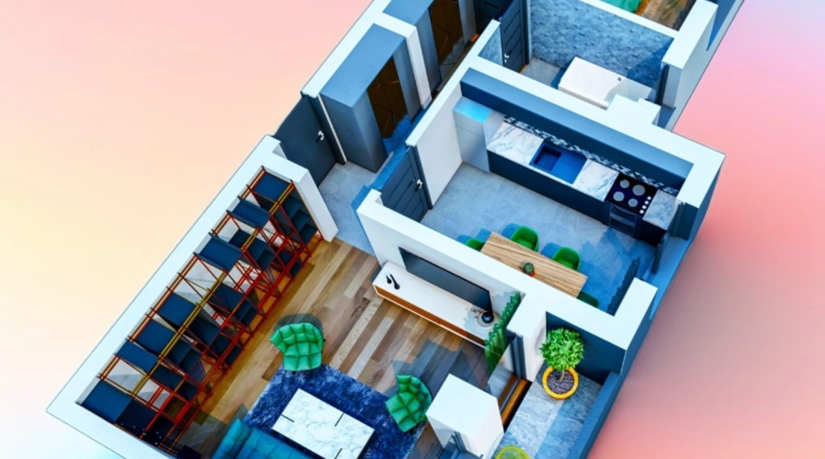 Oferta Bucium apartament nou 61 mp , 2 camere, decomandat, de vanzare,  TLT Visan imagine 1