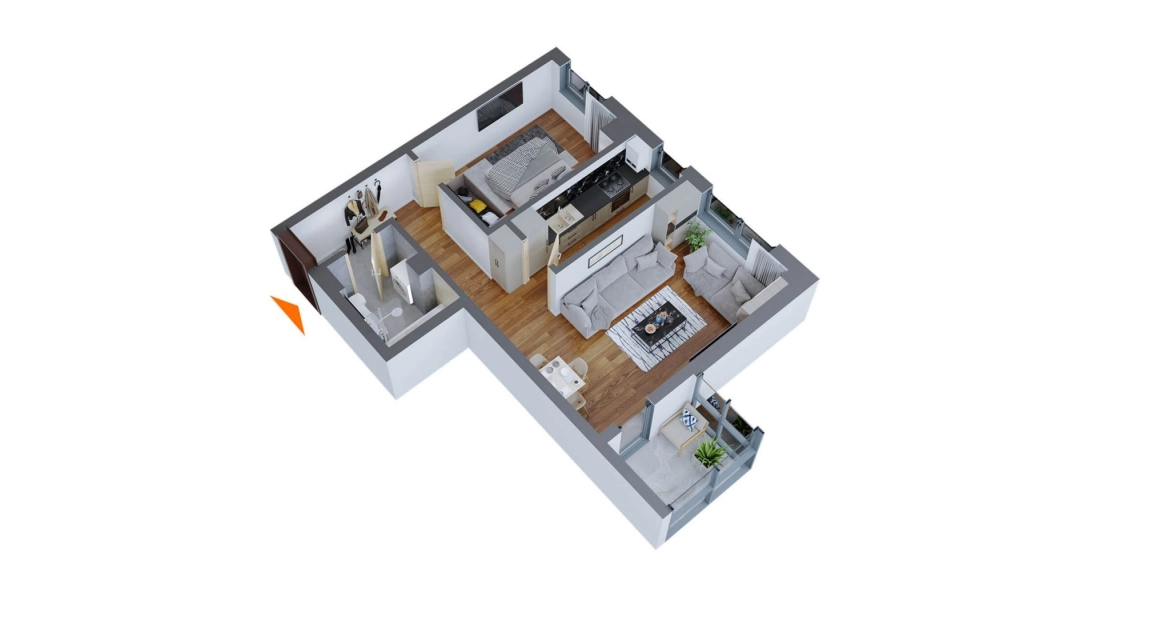 Oferta De vanzare apartament nou, 2 camere, decomandat, 58 mp , Pacurari,  Aproape de Bariera BJATM imagine 11