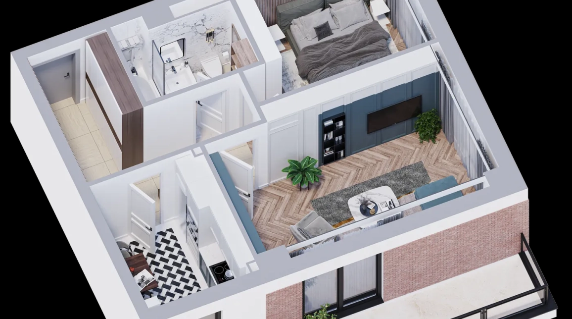 Oferta Galata apartament nou 56 mp , 2 camere, decomandat, de vanzare,  Platou Galata imagine 6