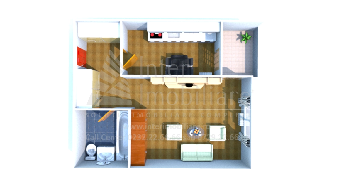 Oferta Apartament nou, o camera, decomandat, 40 mp , CUG, de vanzare,  Valea Adanca - Penny Market imagine 8