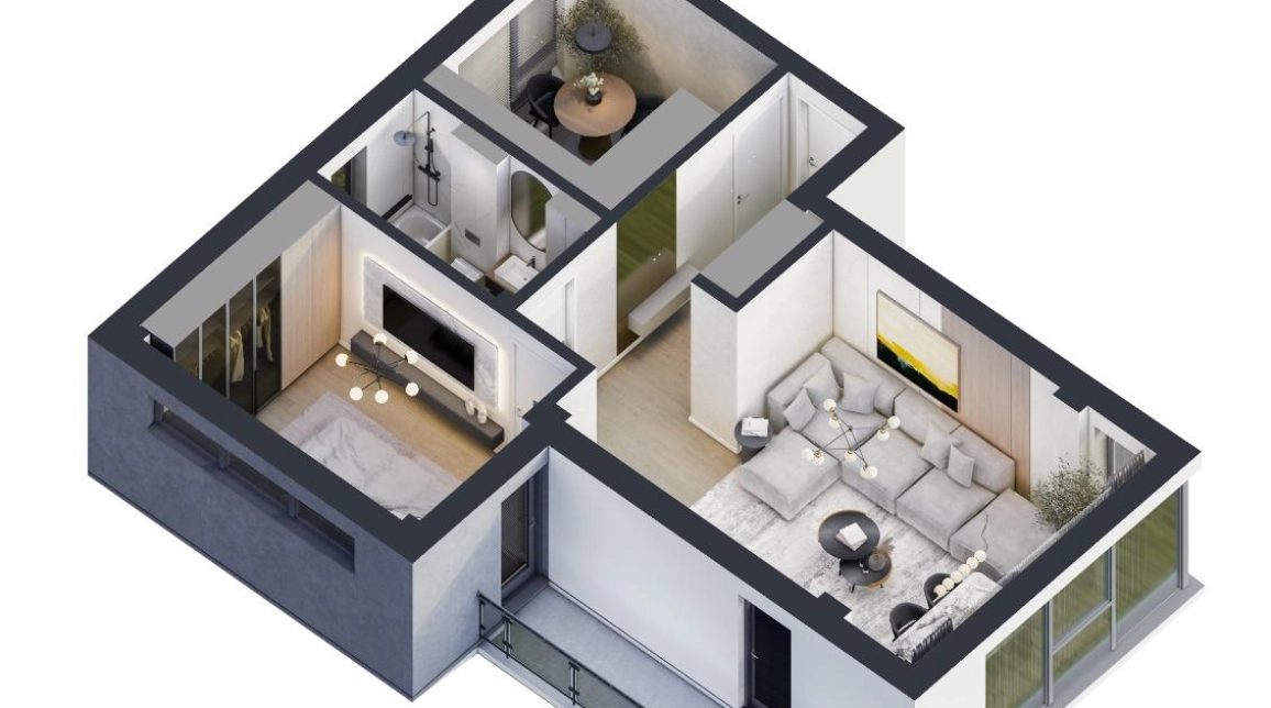 Oferta Pacurari apartament nou 62 mp , 2 camere, decomandat, de vanzare,  Lac Rediu imagine 4
