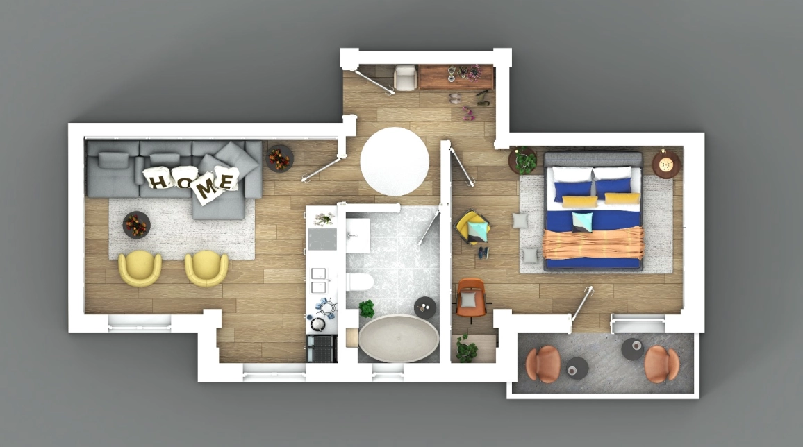 Oferta Apartament nou de vanzare, 2 camere, , 48 mp , Visani,  Profi Visan imagine 3