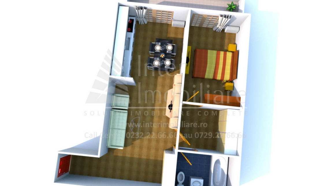 Oferta Apartament nou de vanzare, 2 camere, decomandat, 65 mp , Copou,  Liceul Pedagogic imagine 2