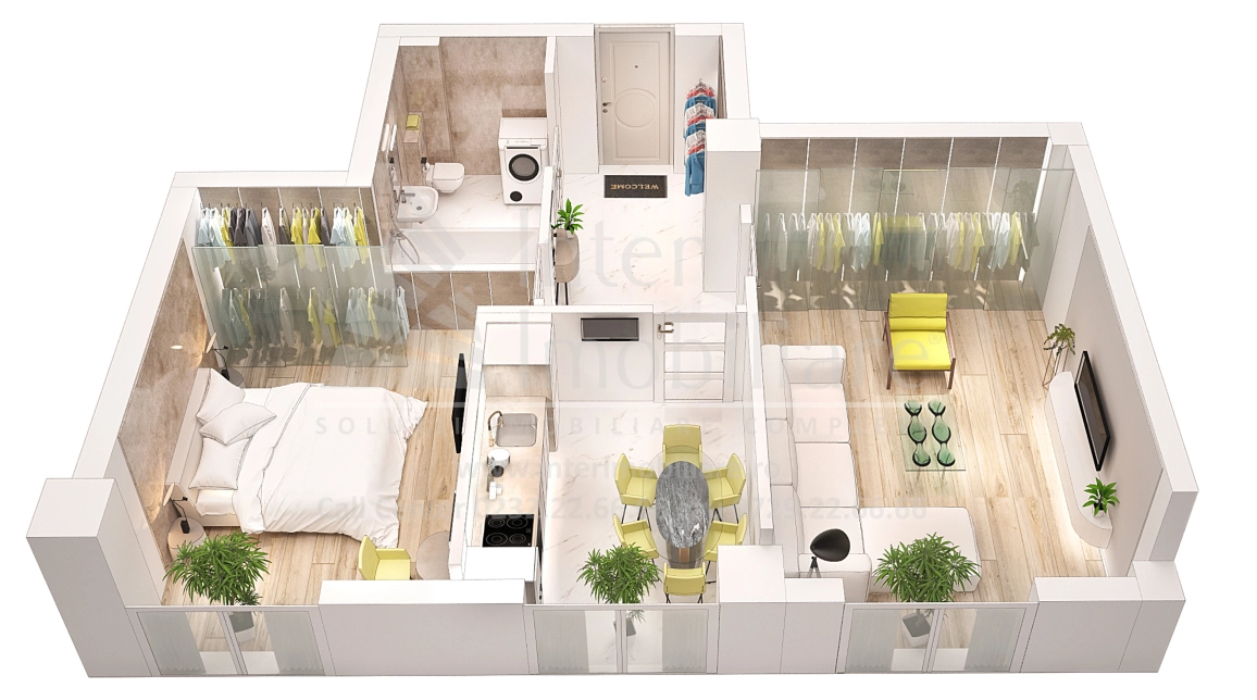 Oferta Frumoasa apartament nou 56 mp , 2 camere, decomandat, de vanzare,  Scoala 43 imagine 1