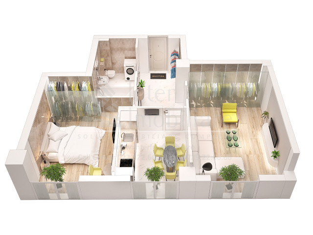 Frumoasa apartament nou  56 mp , 2 camere,  decomandat , de vanzare,  (Scoala 43) 149909