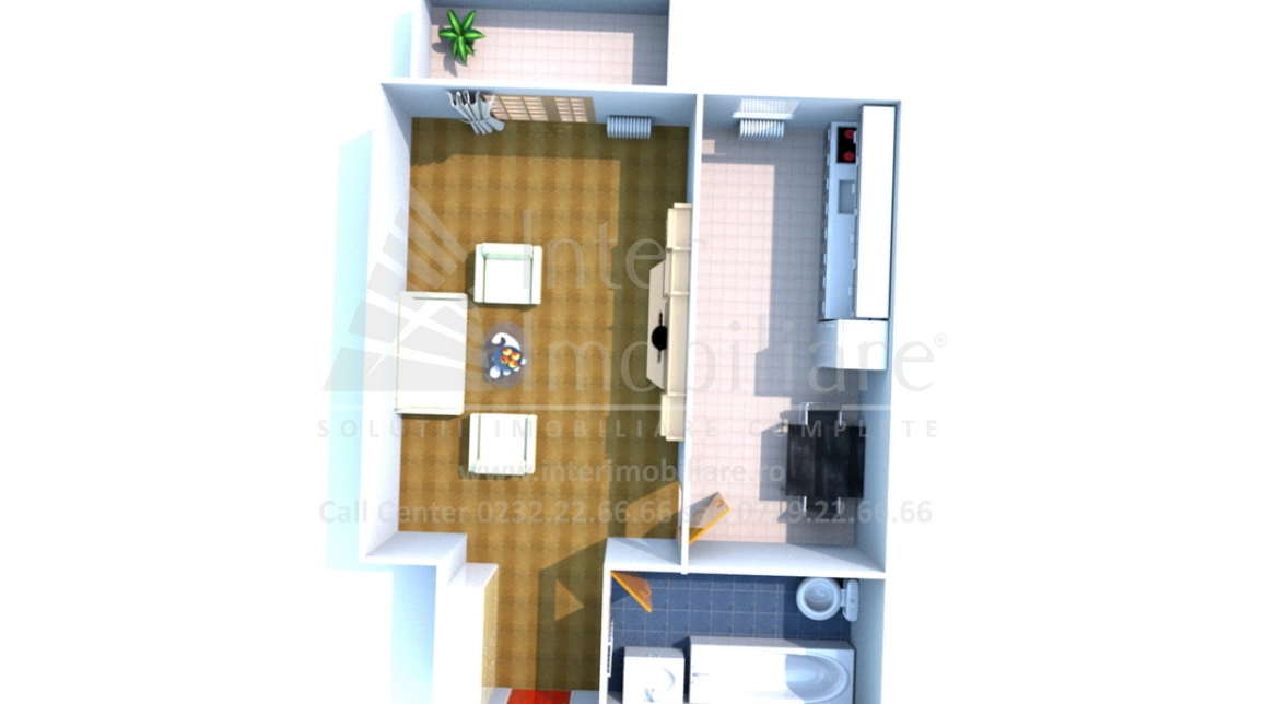 Oferta Apartament nou de vanzare, o camera, decomandat, 43 mp , Galata,  Sun City imagine 1