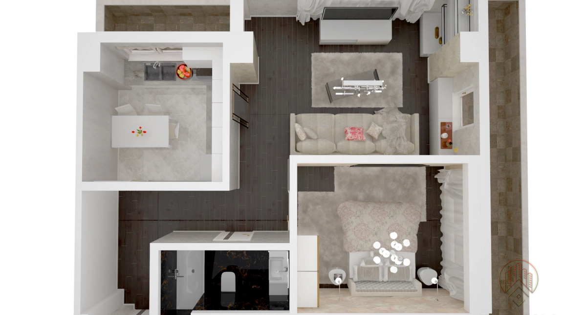 Oferta Apartament nou de vanzare, 2 camere, decomandat, 58 mp , Nicolina,  Intabulat   Continental -  Bd Poitiers imagine 2