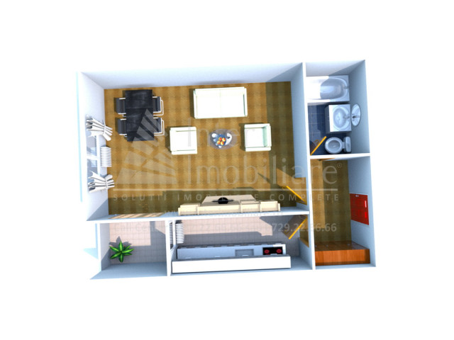 Apartament nou de vanzare, o camera,  decomandat ,  41 mp , Nicolina,  (Pizza Nico) 151935