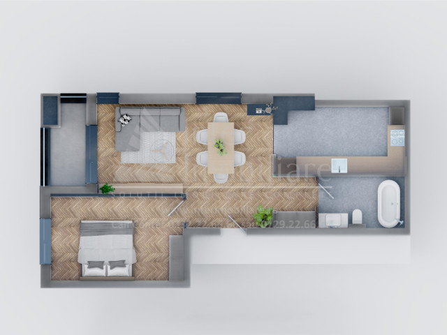 2 camere,  decomandat ,  59 mp , de vanzare apartament nou in zona Tatarasi,  (Lac Venetia) 139513