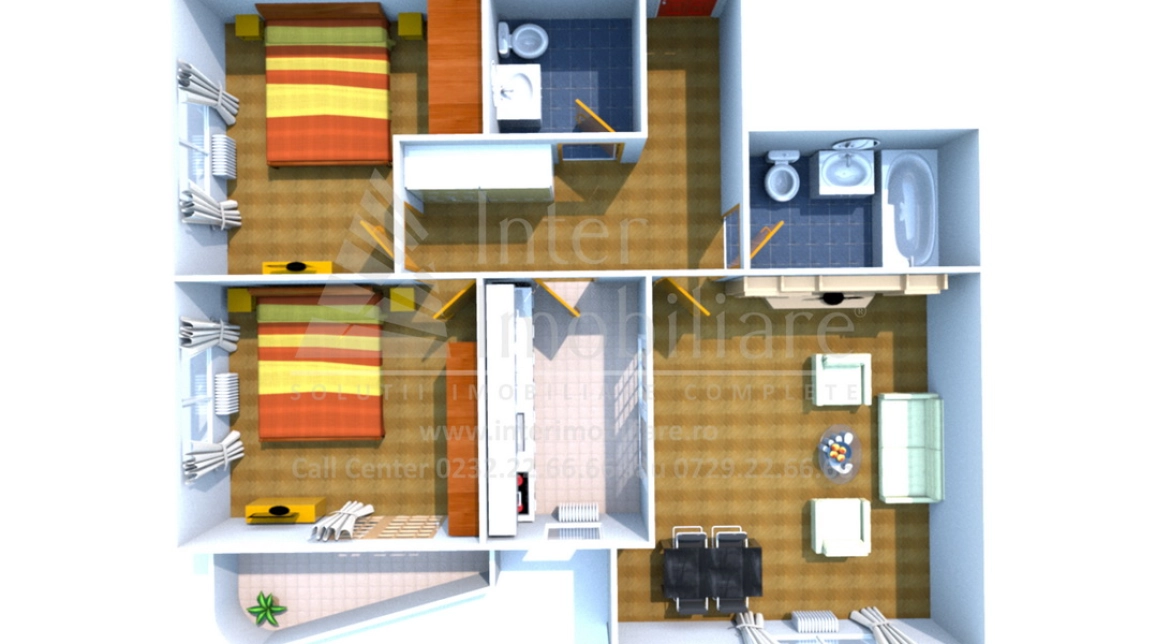 Oferta Apartament nou de vanzare, 3 camere, decomandat, 82 mp , Alexandru cel Bun,  Galata imagine 1