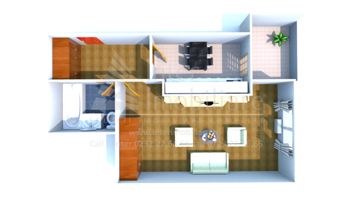 Oferta O camera, decomandat, 47 mp , de vanzare apartament nou in zona Nicolina,  Al Tudor Neculai-Lidl imagine 1