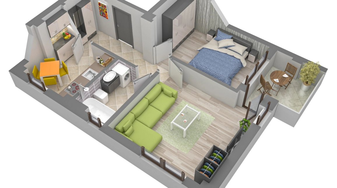 Oferta 2 camere, decomandat, 55 mp , de vanzare apartament nou in zona Galata,  Notariat Padurariu imagine 2