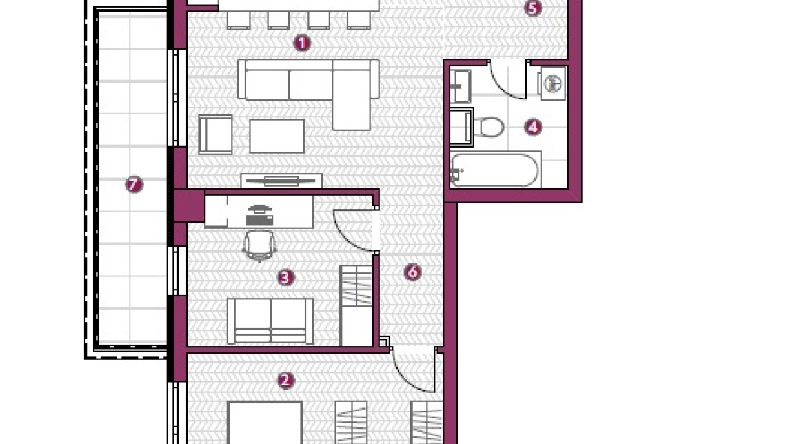Oferta De vanzare apartament nou, 3 camere, , 72 mp , Galata,  Platoul Galata- Cartier de blocuri noi imagine 1