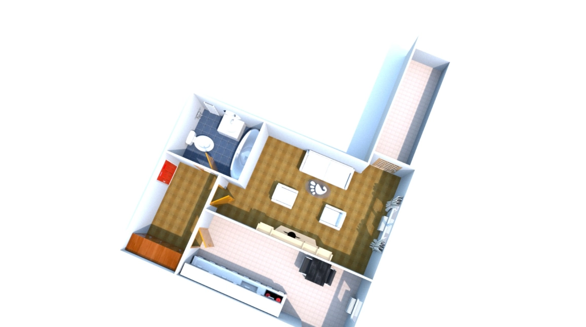 Oferta O camera, decomandat, 46 mp , de vanzare apartament nou in zona Tatarasi,  Piata 2 Baieti imagine 1