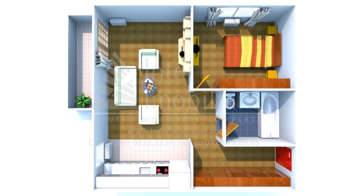 Oferta Apartament nou de vanzare, 2 camere, decomandat, 57 mp , Visani,  Profi Visan imagine 1