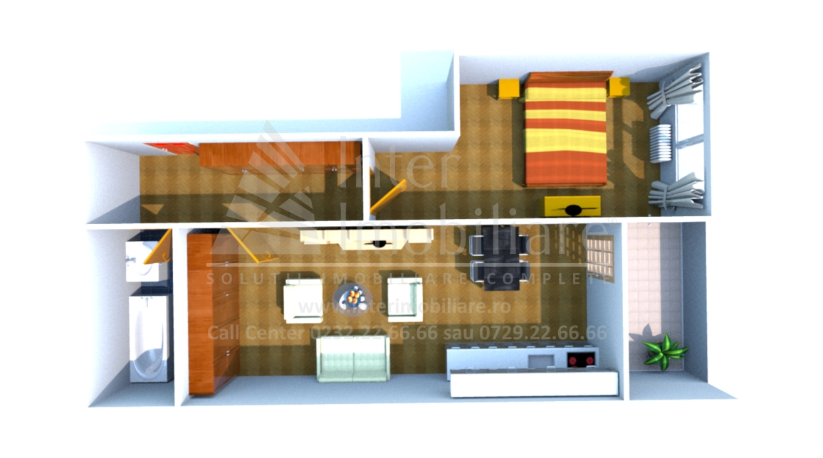 Oferta Apartament nou de vanzare, 2 camere, , 59 mp , Nicolina,  Al Tudor Neculai-Lidl imagine 1