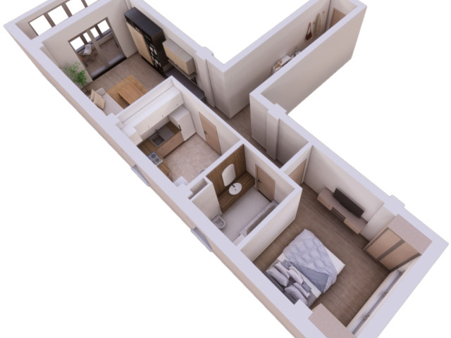Apartament nou de vanzare, 2 camere,  decomandat ,  62 mp , Pacurari,  (Rediu - Strada Soarelui) 153270