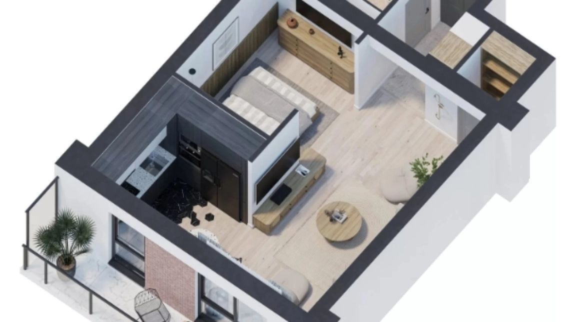 Oferta Galata apartament nou 47 mp , o camera, decomandat, de vanzare,  Platoul Galata- Bloc finalizat imagine 2