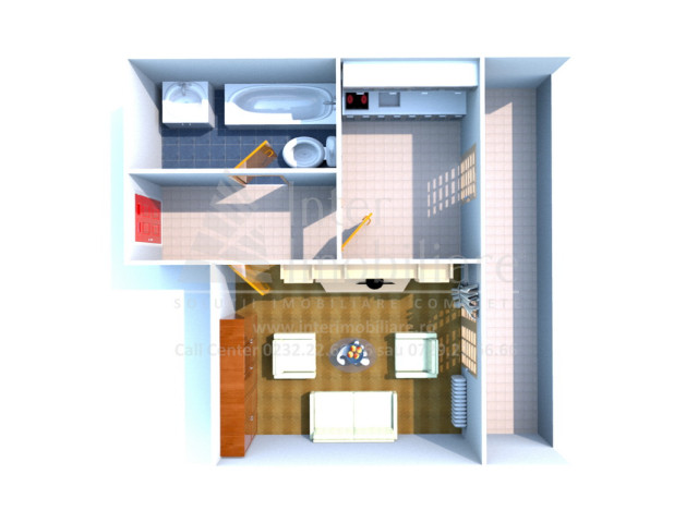 Apartament nou, o camera,  garsoniera ,  29 mp , Galata, de vanzare,  (Notariat Iulia Paduraru) 158491