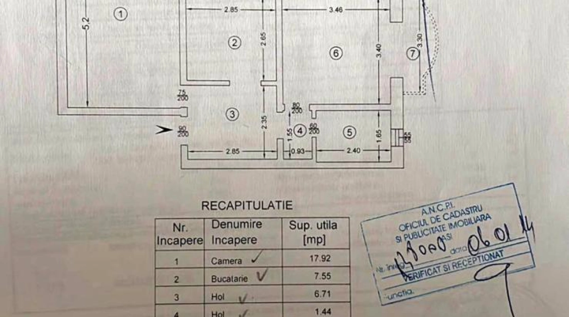 Oferta De vanzare apartament, 2 camere, decomandat, 56 mp , Dancu,  Magazin Alisan imagine 1