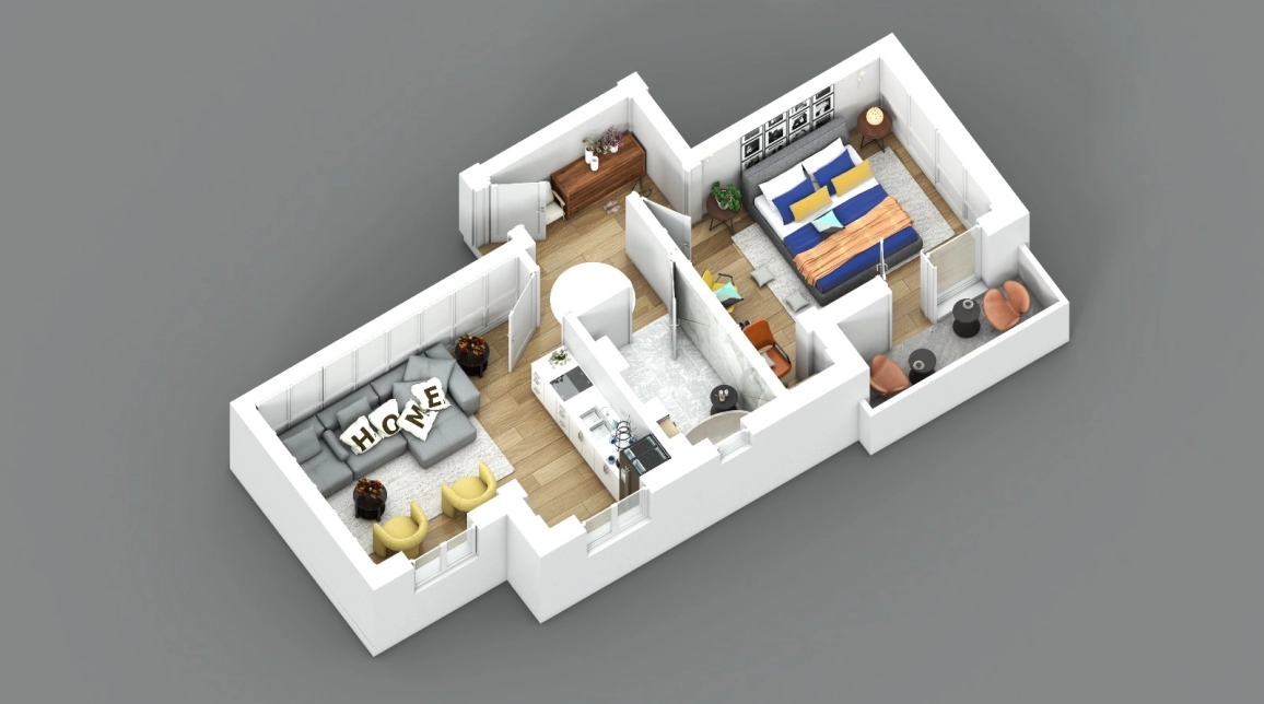 Oferta Apartament nou de vanzare, 2 camere, , 48 mp , Visani,  Profi Visan imagine 2