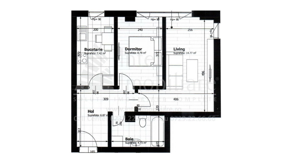 Oferta O camera, decomandat, 45 mp , de vanzare apartament nou in zona Galata,  Market Profi - Platoul Galata imagine 1