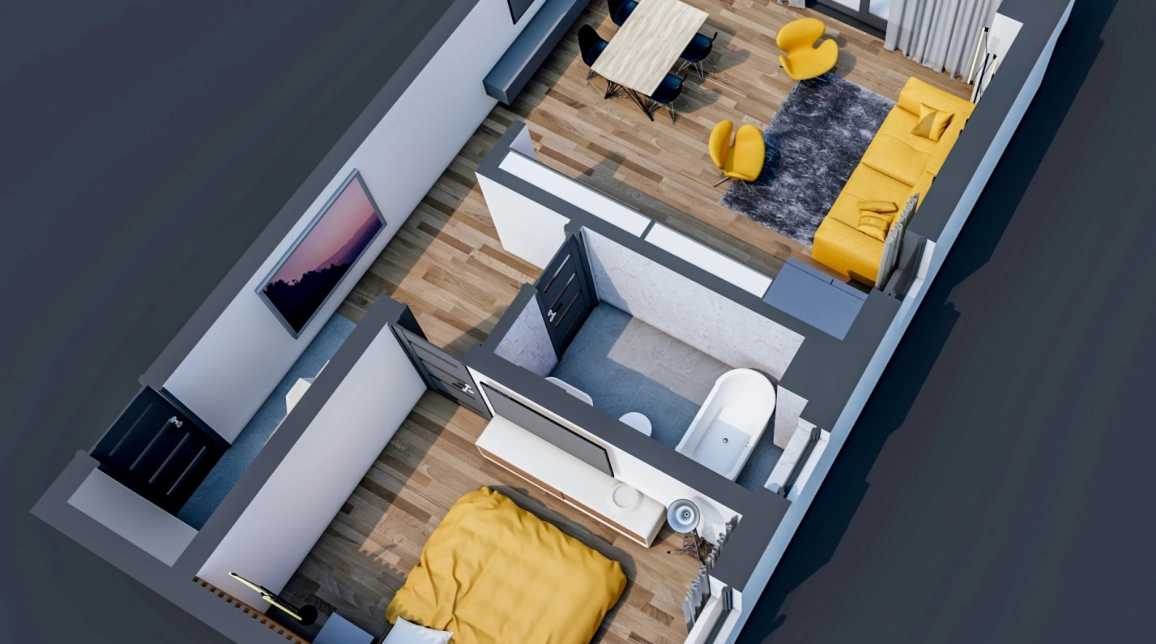 Oferta De vanzare apartament nou, 2 camere, , 64 mp , Bucium,  1,2 km in spate la Lidl imagine 10