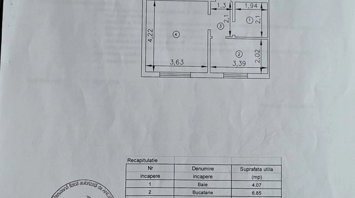 Oferta O camera, decomandat, 29 mp , de vanzare apartament in zona Valea Adanca,  5 drumuri imagine 6