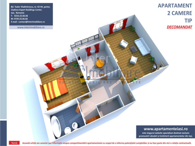 Apartament de vanzare, 2 camere,  decomandat ,  36 mp , Alexandru cel Bun,  (Piata Alexandru) 162895