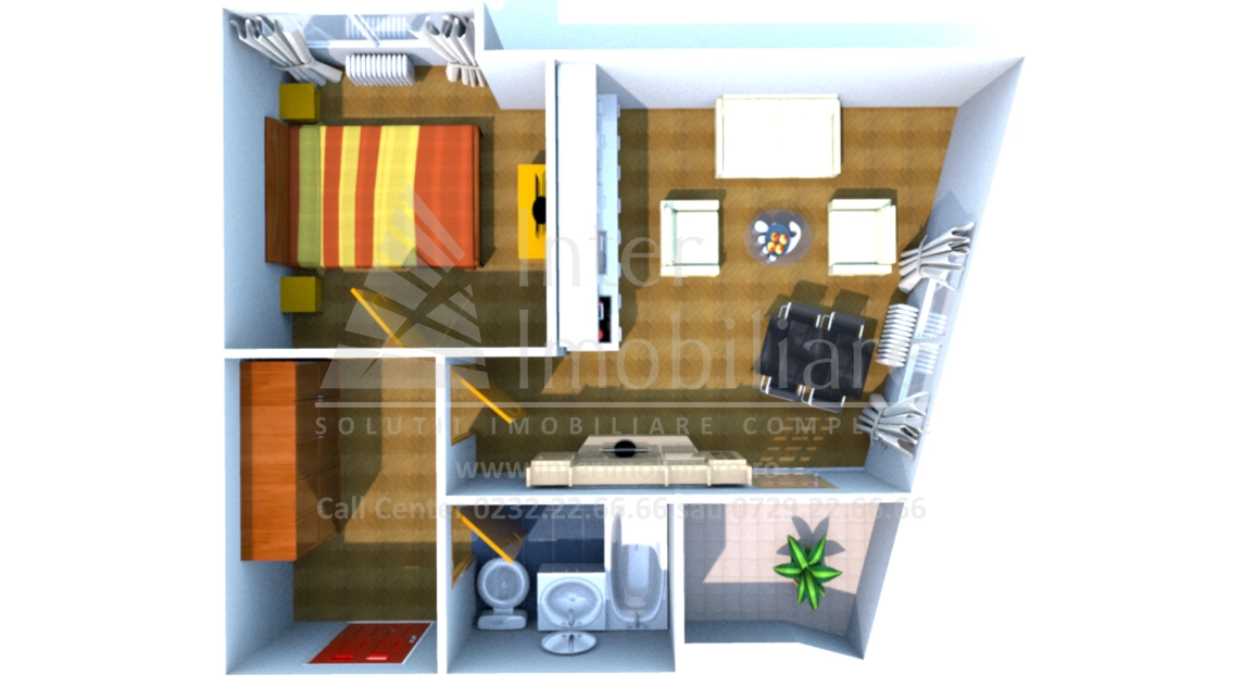 Oferta Apartament nou, 2 camere, , 58 mp , Nicolina, de vanzare,  Al Tudor Neculai-Lidl imagine 2