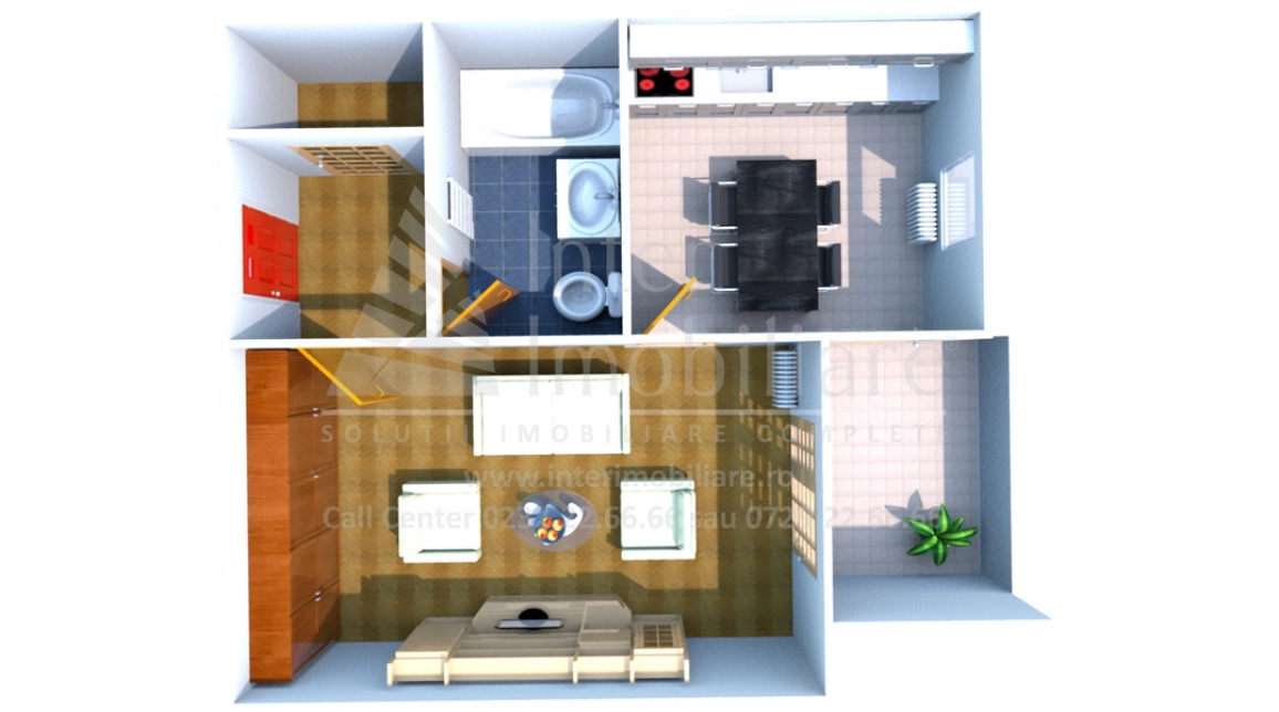 Oferta O camera, decomandat, 42 mp , de vanzare apartament nou in zona Nicolina,  Pizza Nico imagine 2