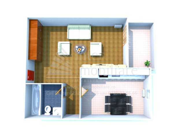 2 camere,   ,  50 mp , de vanzare apartament nou in zona Podul de Fier,  (C.A Roseti) 154973