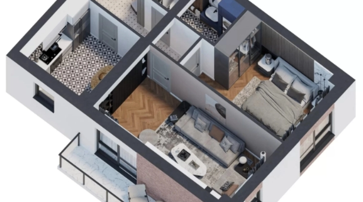 Oferta Galata apartament nou 61 mp , 2 camere, decomandat, de vanzare,  Platoul Galata imagine 2