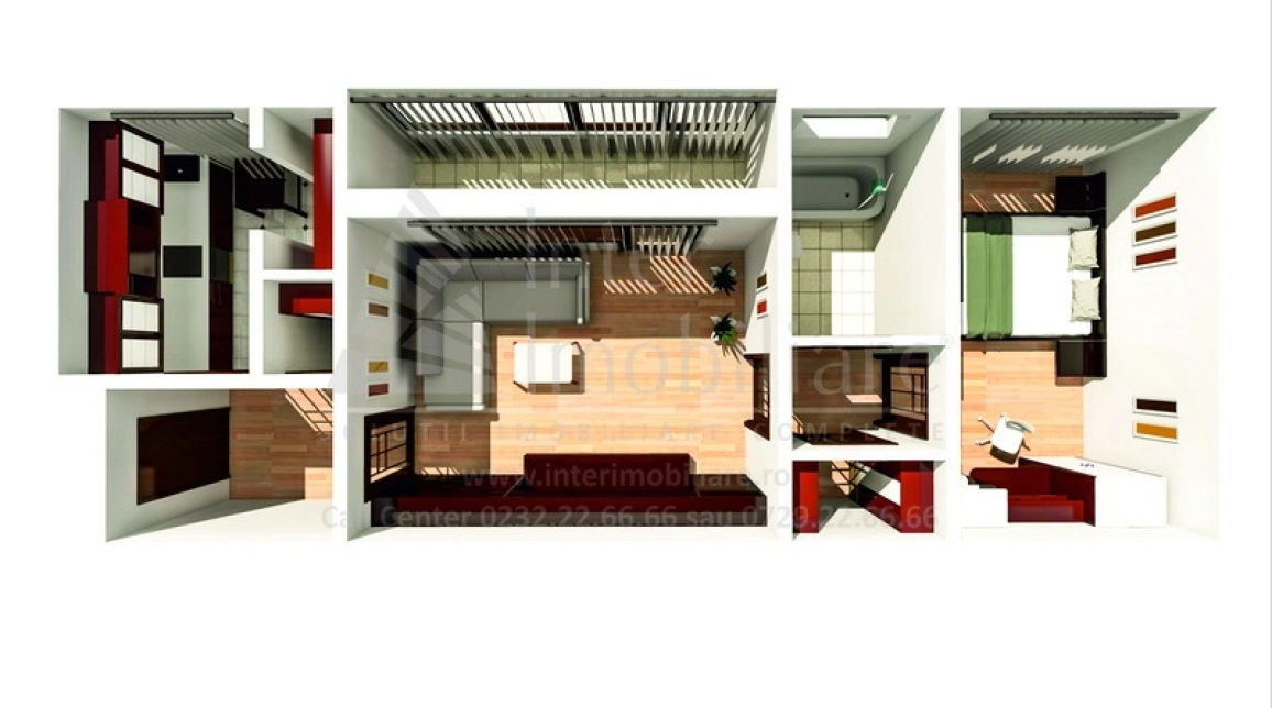 Oferta Apartament de vanzare, 2 camere, semidecomandat, 50 mp , Podu Ros,  POD Cantemir imagine 1