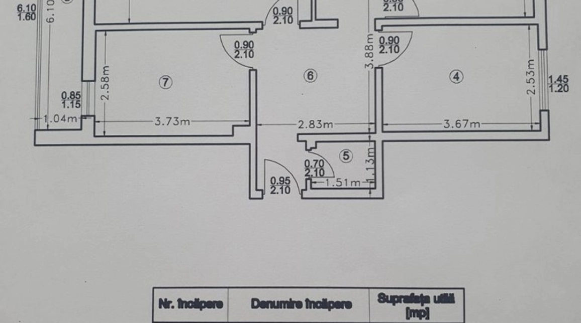 Oferta Apartament de vanzare, 3 camere, decomandat, 71 mp , Galata,  Lidl imagine 1