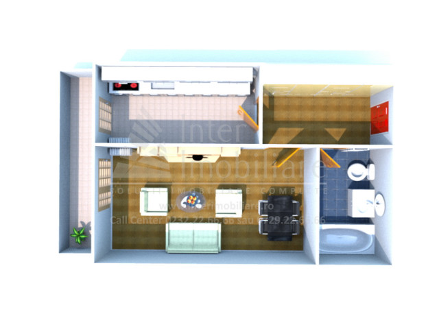 De vanzare apartament nou, o camera,  decomandat ,  45 mp , Galata,  (300m de la Calea Galata) 154157