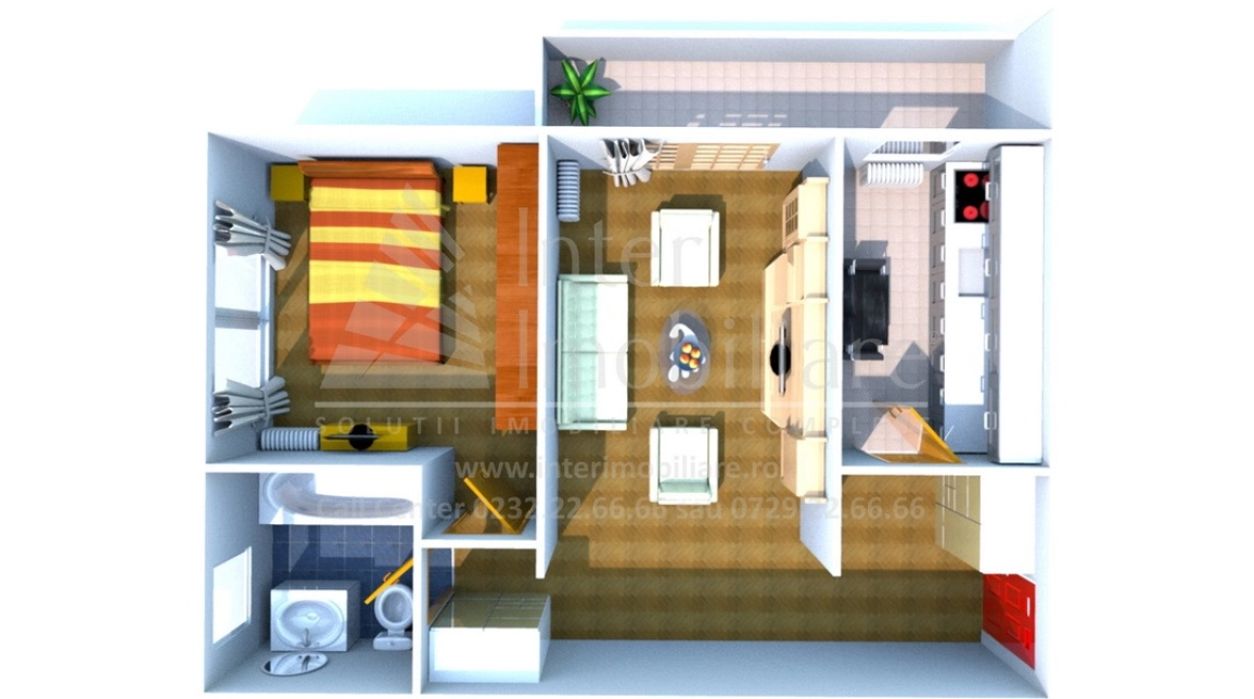 Oferta Apartament nou de vanzare, 2 camere, decomandat, 56 mp , Bucium,  600 m de Familly Bucium imagine 1