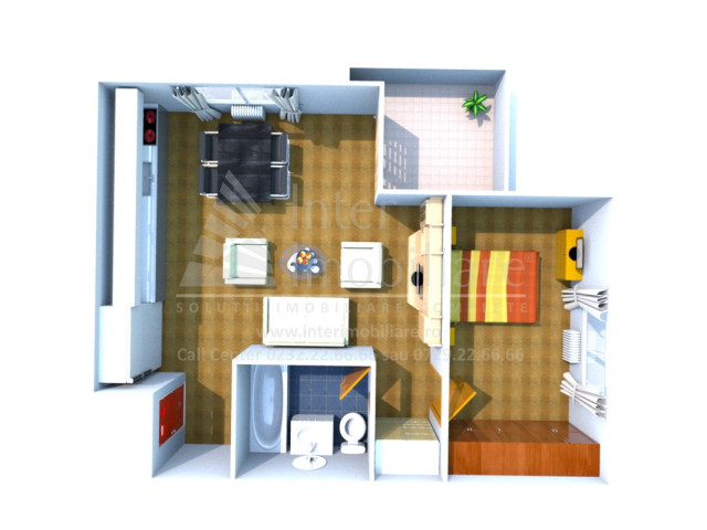 Podul de Fier apartament nou  57 mp , 2 camere,   , de vanzare,  (C.A Roseti) 154974