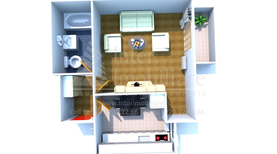 Oferta De vanzare apartament, o camera, decomandat, 41 mp , Galata,  Platou Galata imagine 4