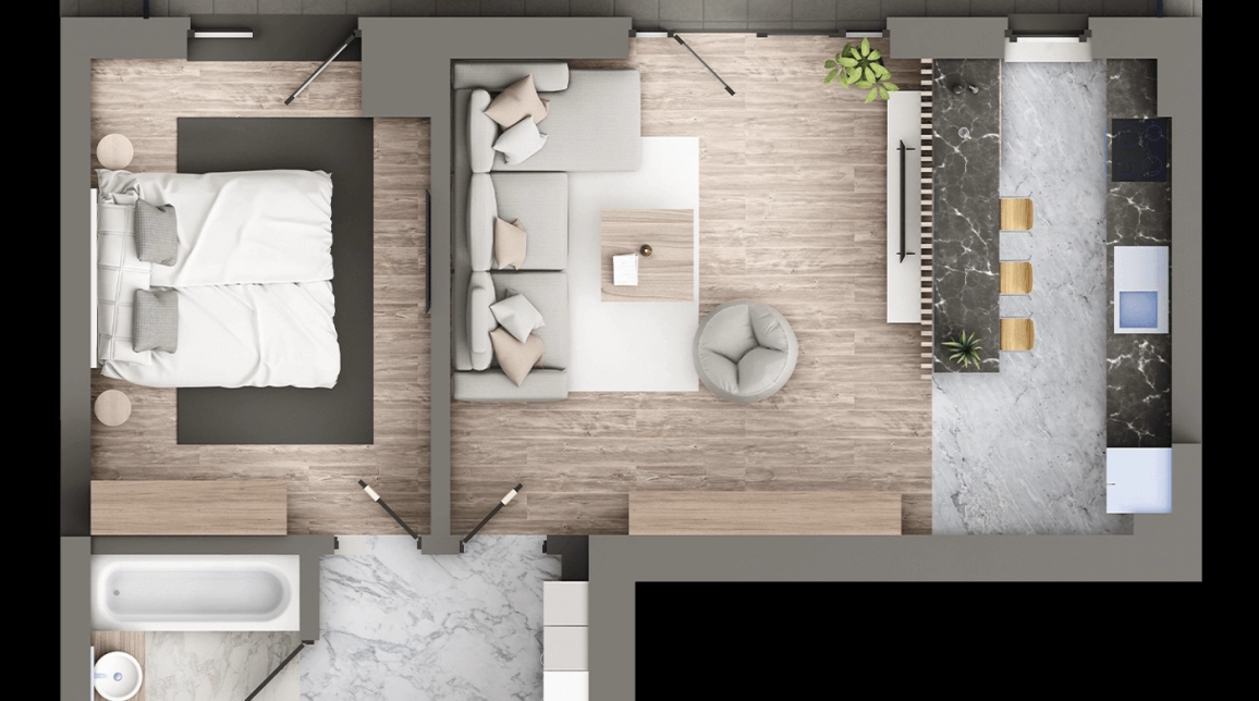 Oferta De vanzare apartament nou, 2 camere, , 65 mp , Galata,  Arcadia imagine 2