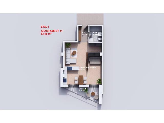 De vanzare apartament nou, 2 camere,  decomandat ,  53 mp , Bucium,  (TLT Visan) 160097