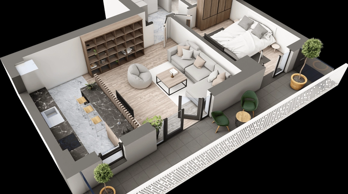 Oferta De vanzare apartament nou, 2 camere, , 65 mp , Galata,  Arcadia imagine 3