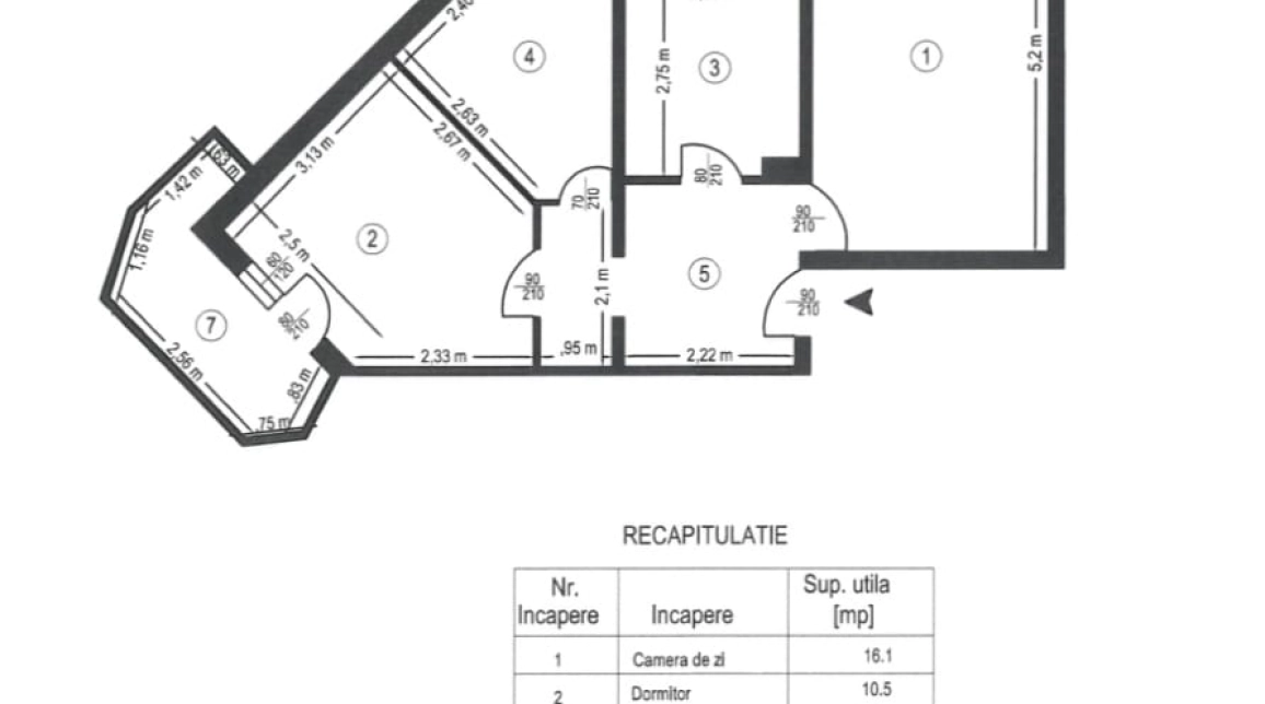 Oferta De vanzare apartament, 2 camere, decomandat, 56 mp , Centru,  Intersectie Podul de fier imagine 8